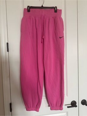 Nike Pink Joggers with Swoosh